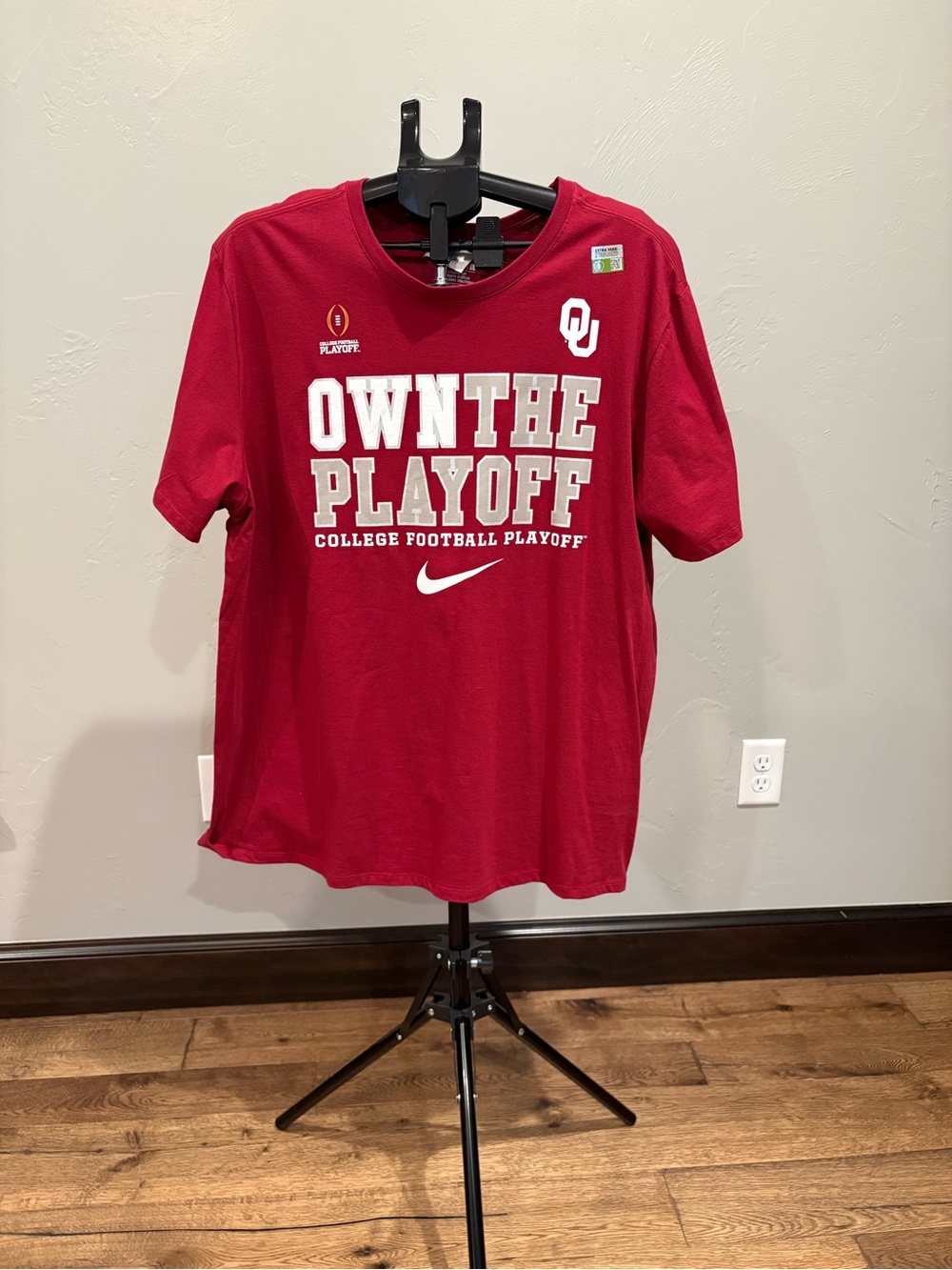 Nike Red "Own The Playoff" College Football Tee